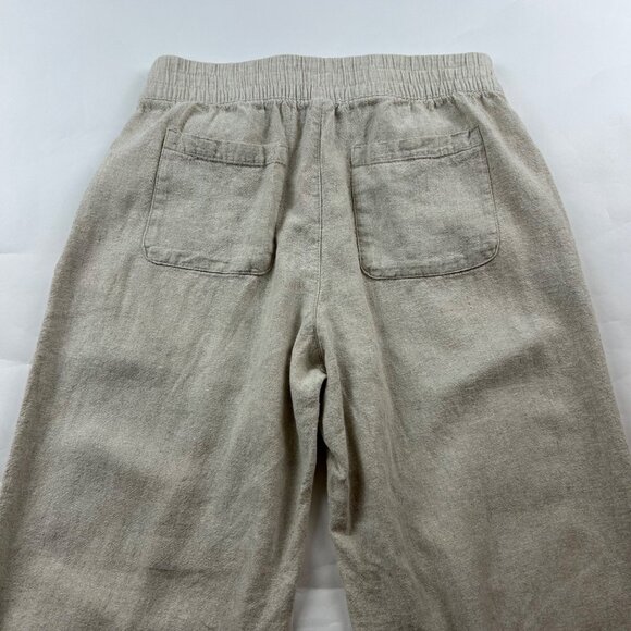 Old Navy Flax Linen Blend High Rise Wide Leg Pant S - Picture 7 of 7